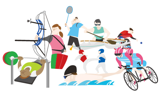 Illustration Works Of 2020 Tokyo Paralympic Magagine