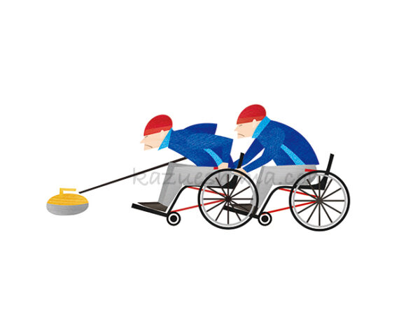 Illustration Of Curling-2 For Paralympic