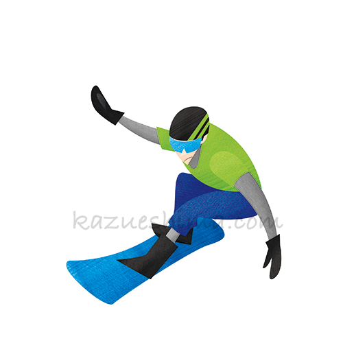Illustration Of Snow Board For Paralympic
